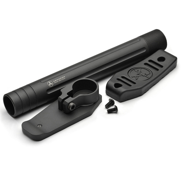 Приклад Armacon в сборе Баскак Mil-Spec с полимерным затыльником